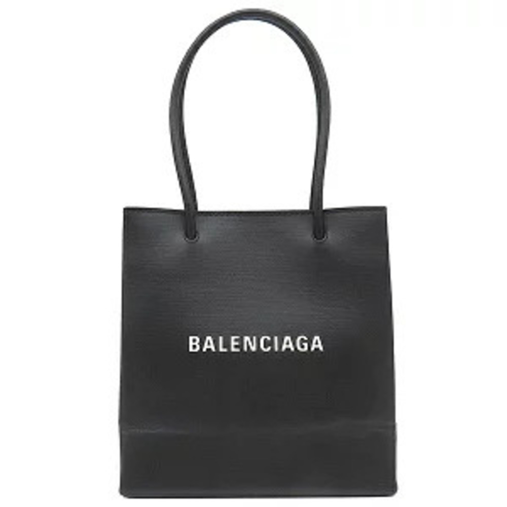 Balenciaga bag shopping tote XXS leather black handbag shoulder